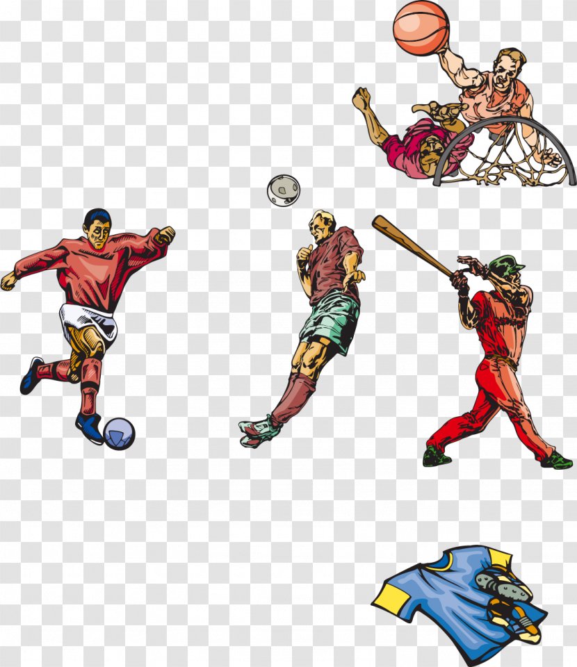 Ball Game Basketball Football - Fictional Character - Vector Elements Transparent PNG