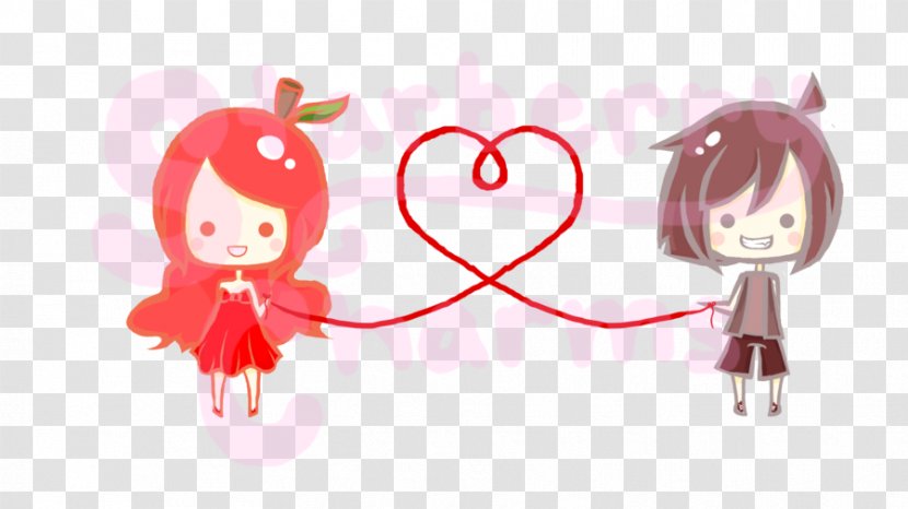 Red Thread Of Fate Love Destiny Happiness String - Cartoon Transparent PNG