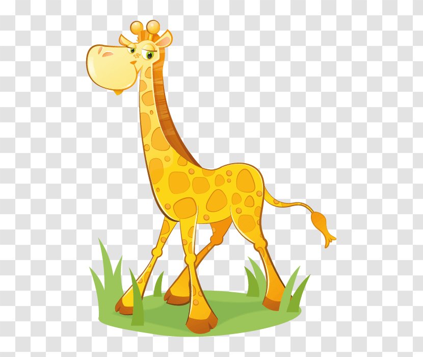 Giraffe Drawing Sticker Lion - Funny Transparent PNG