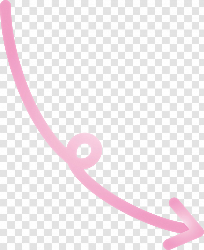 Curved Arrow Transparent PNG