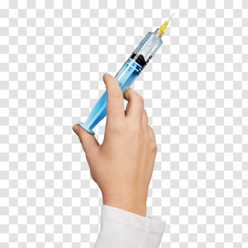 Syringe Hypodermic Needle Injection Hand Finger - Job. Transparent PNG