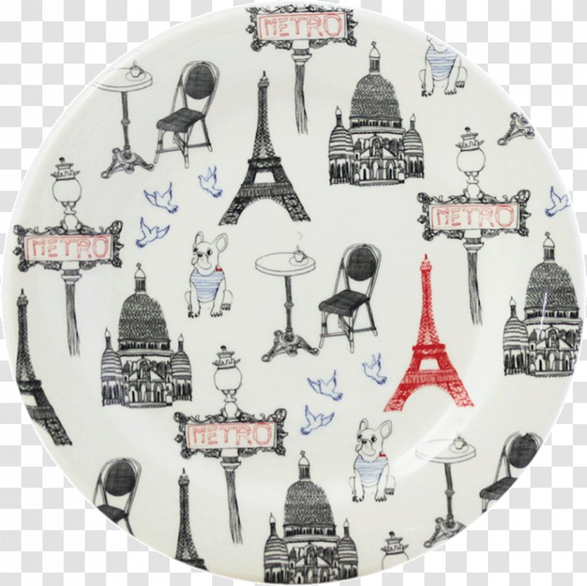Paris Tableware Plate Mug Gien Transparent PNG