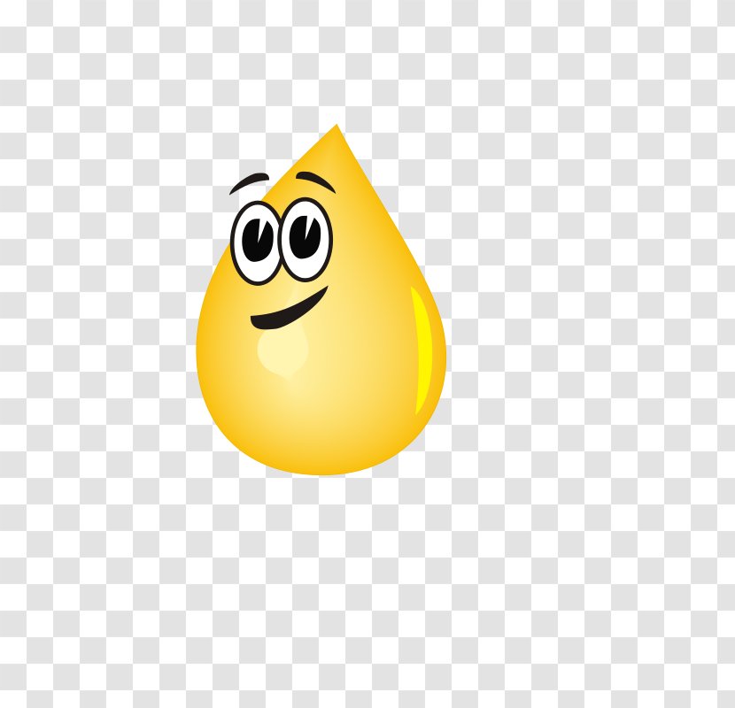 Smiley Yellow Cartoon Happiness Drip Irrigation - Smile - Free To Pull The Droplets Creative Transparent PNG