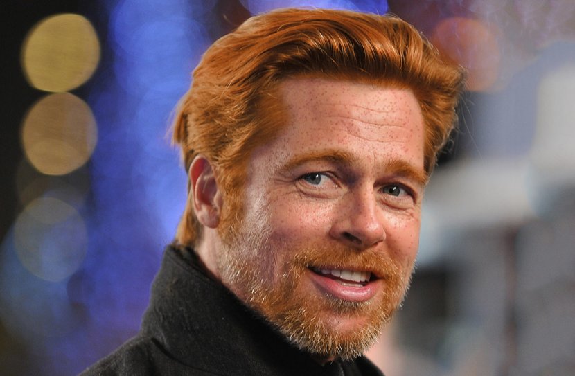 Brad Pitt Hollywood Actor Film Producer Celebrity - Facial Hair Transparent PNG