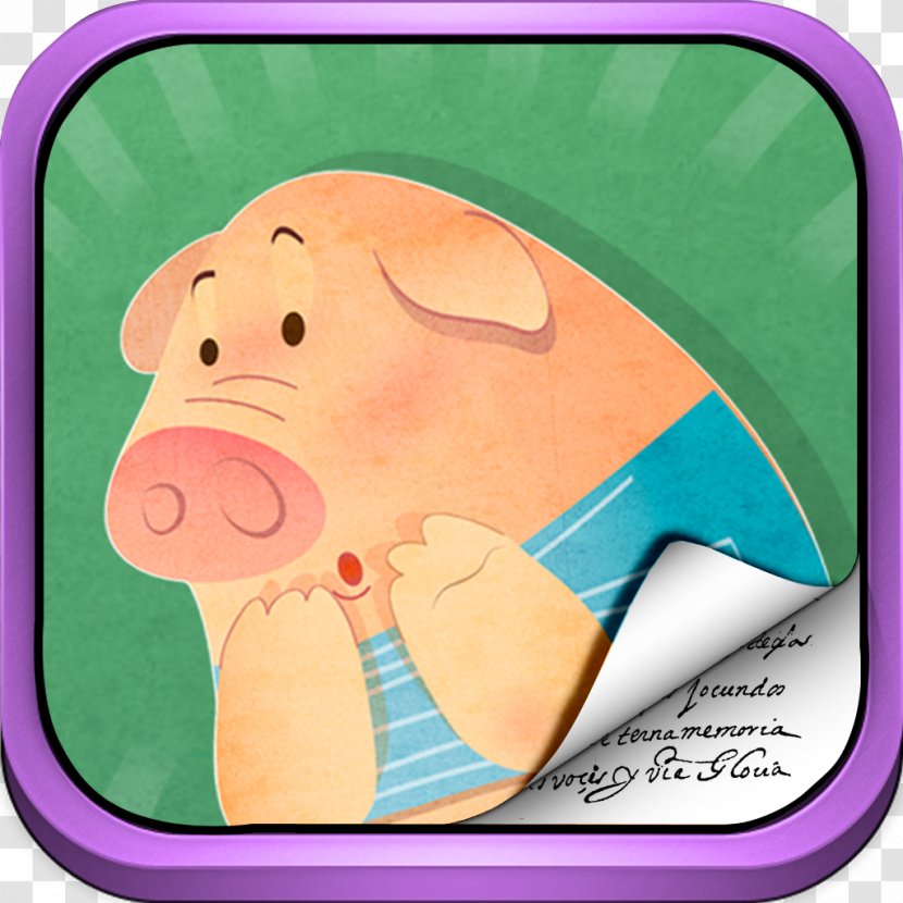 Book Installation Download App Store IPod Touch - Nose - Three Little Pigs Transparent PNG