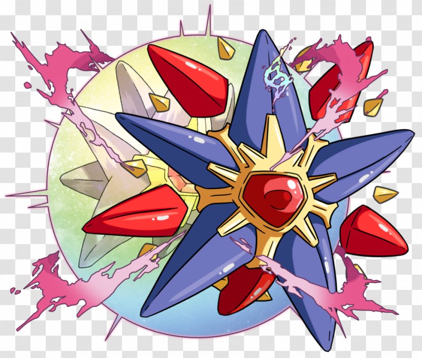 Pokémon X And Y Staryu Evolution Starmie Misty - Flower - Pokemon Transparent PNG