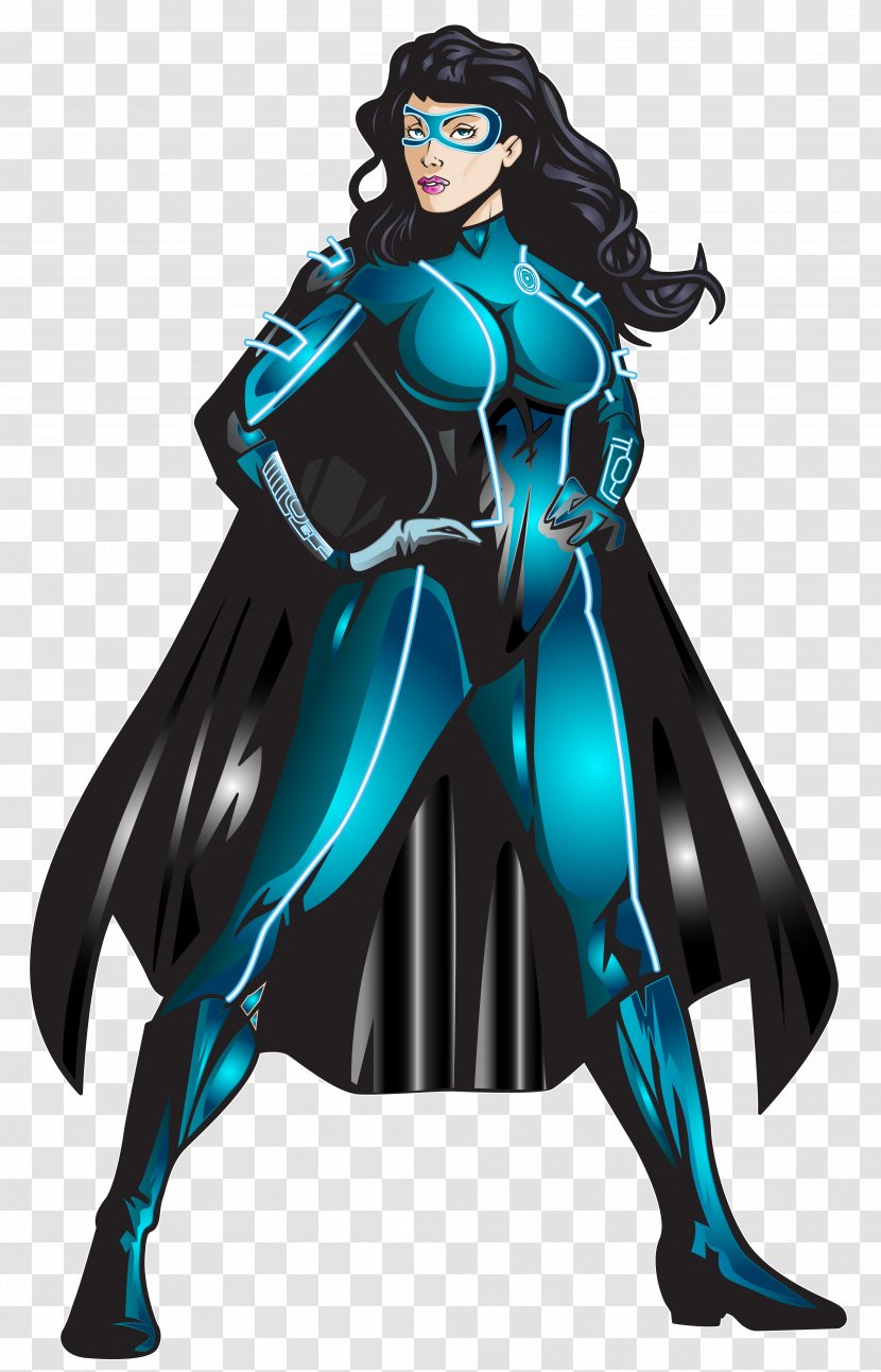 Superwoman Clip Art - Silhouette - Whisk Transparent PNG