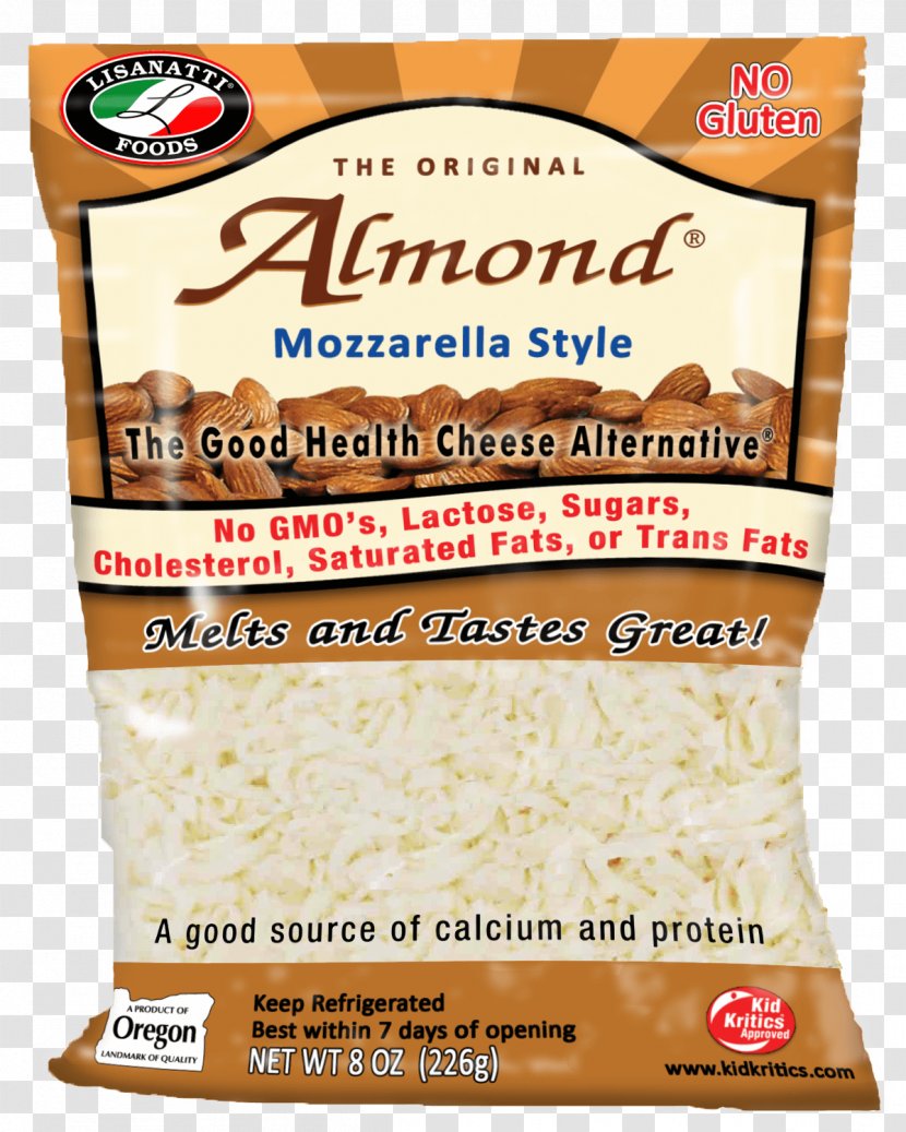 Almond Milk Substitute Cheese Coconut - Vegan Transparent PNG