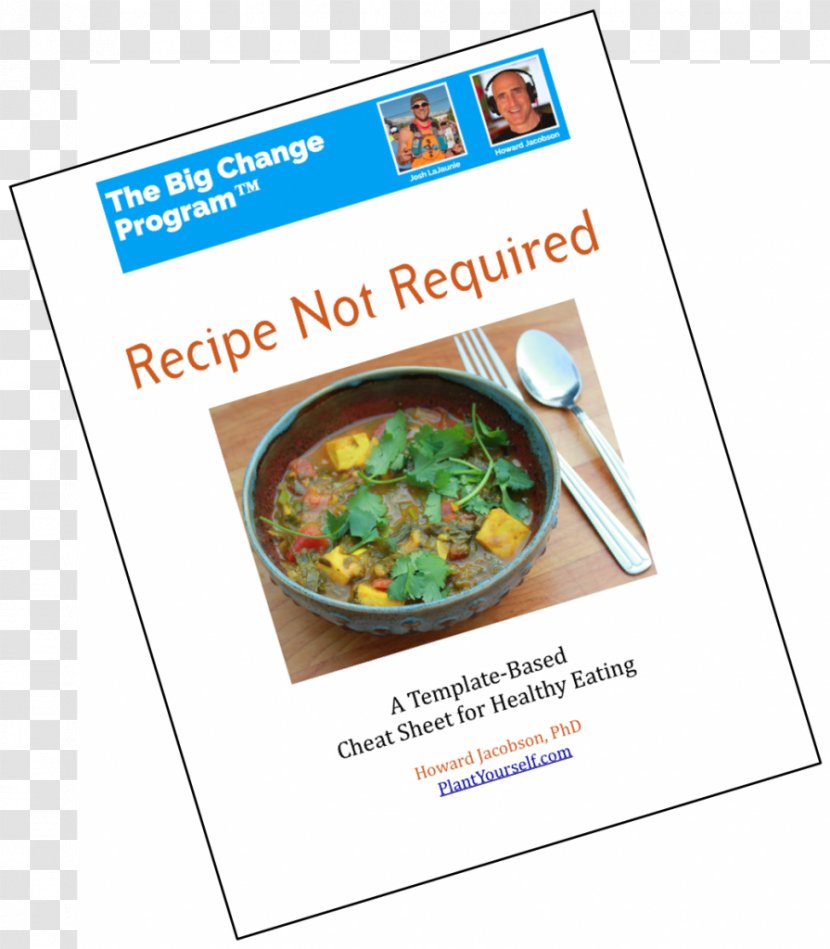 Recipe Literary Cookbook Cheat Sheet Meal Health - Cover Recipes Transparent PNG