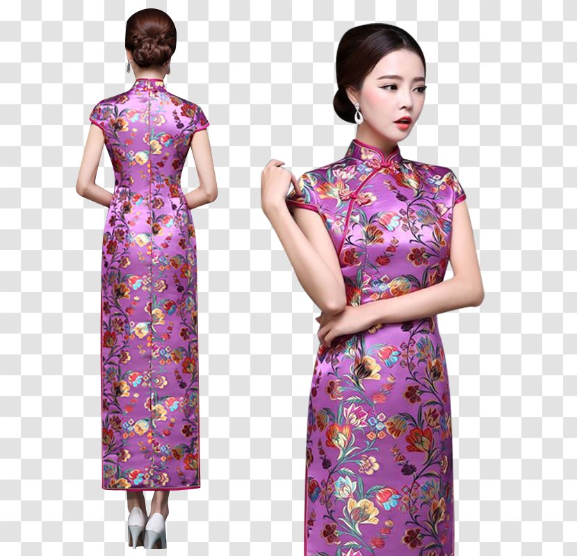 Cocktail Dress Clothing Formal Wear Pattern - Magenta Transparent PNG