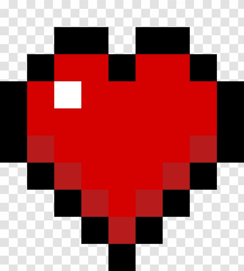 Minecraft: Pocket Edition Story Mode Video Games Pixel Art - Flag - Half A Heart Minecraft Transparent PNG