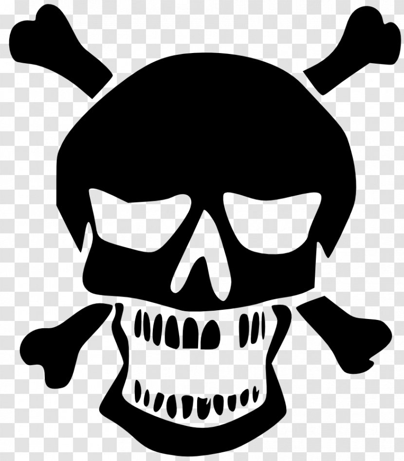 Horror YouTube Clip Art - Monochrome Photography - Pirate Flag Transparent PNG