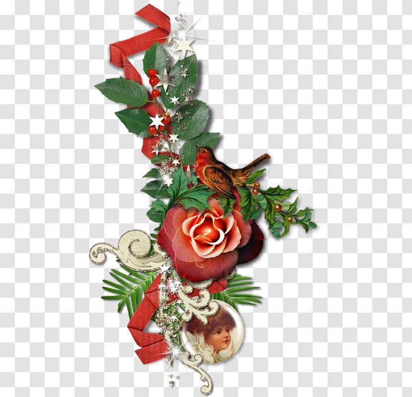 Christmas Ornament Floral Design Blog Clip Art - Flower Bouquet Transparent PNG
