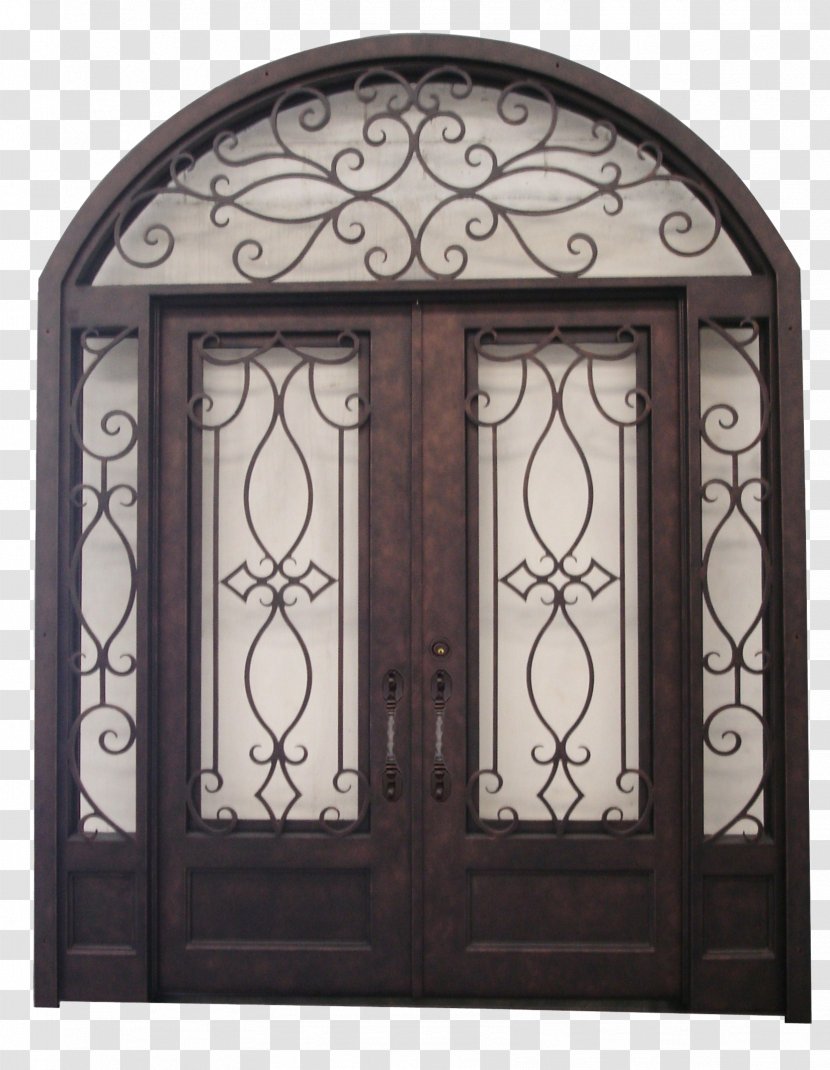 Door Sidelight Transom Arch Facade - Metal - Double Transparent PNG