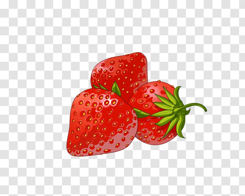 Strawberry Ice Cream Aedmaasikas - Food Transparent PNG
