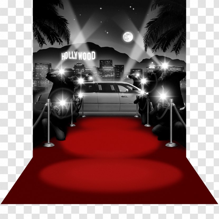 Hollywood Red Carpet Mat Wallpaper - Backdrop Transparent PNG