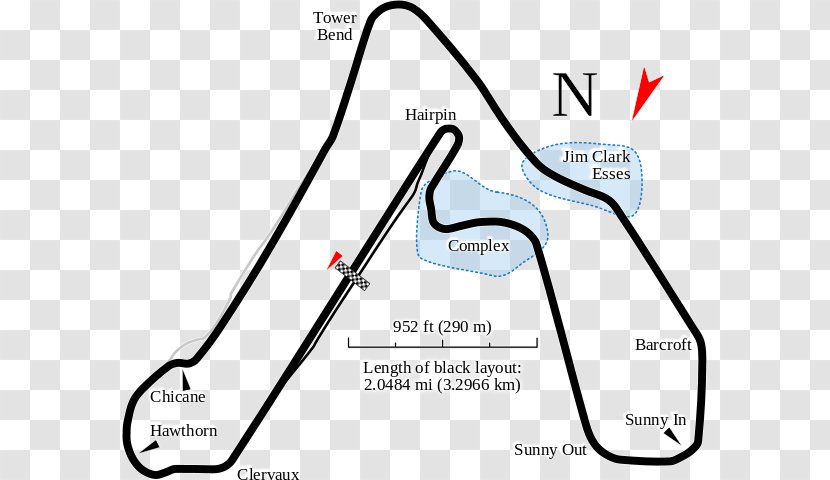 Croft Circuit British Touring Car Championship 2016 F4 Race Track Electronic - White Transparent PNG