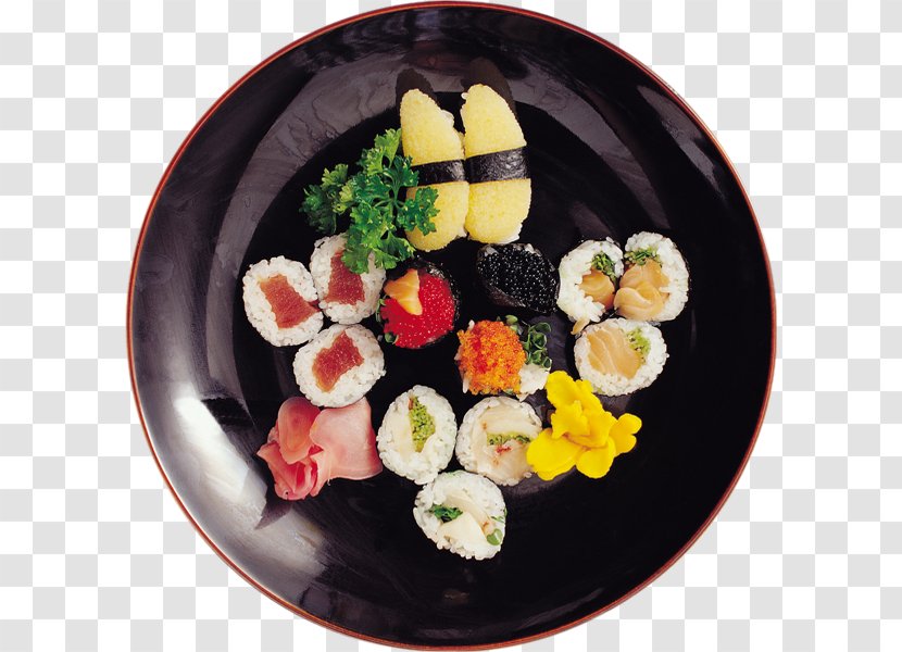 California Roll Sushi Japanese Cuisine Gimbap Food - Dish - Plate Transparent PNG