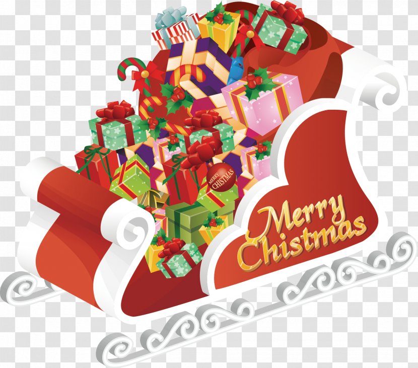 Santa Claus Reindeer Christmas Card Wallpaper - Greeting - Sleigh Gift Transparent PNG