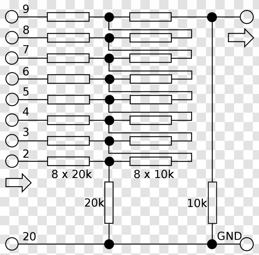 Covox Speech Thing Digital Audio Parallel Port Digital-to-analog Converter Schematic - Tree - Computer Transparent PNG