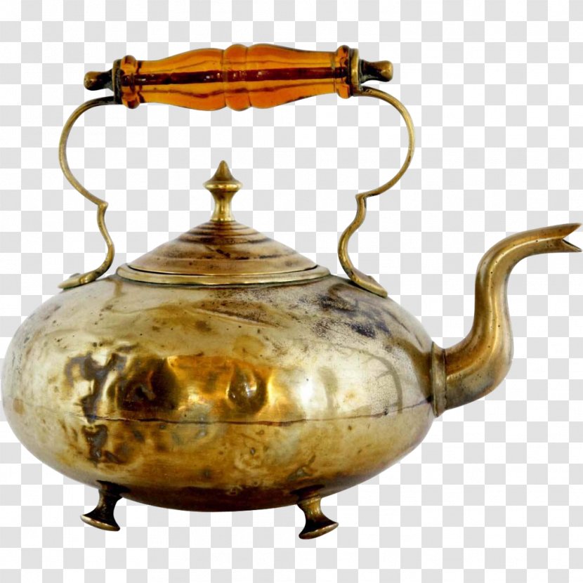 Hot Toddy Distilled Beverage Kettle Teapot Tableware - Small Appliance - Brass Transparent PNG