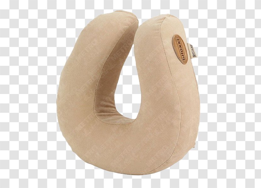 Pillow Inflatable Khaki - Simple - U-pillow Transparent PNG