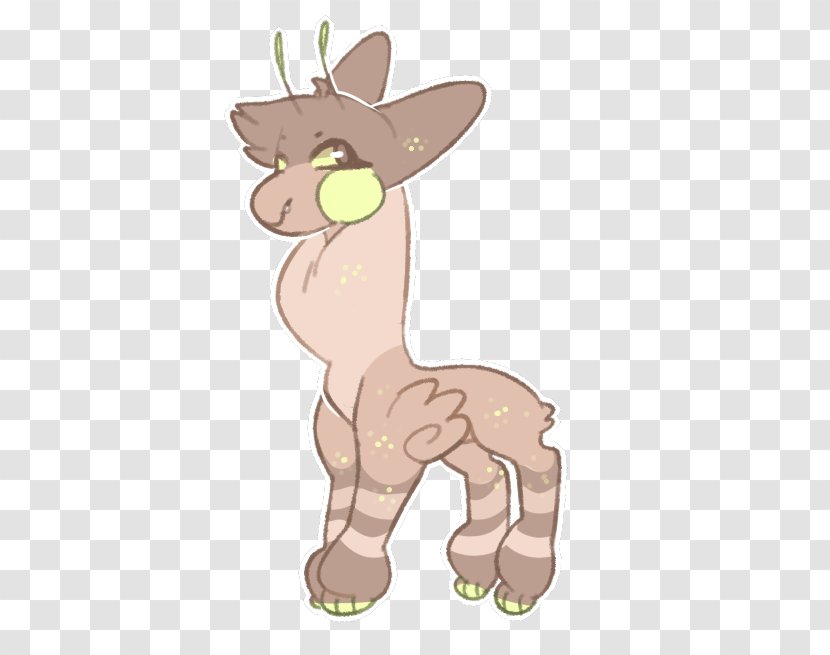 Giraffe Reindeer Pack Animal Character Clip Art - Tail Transparent PNG