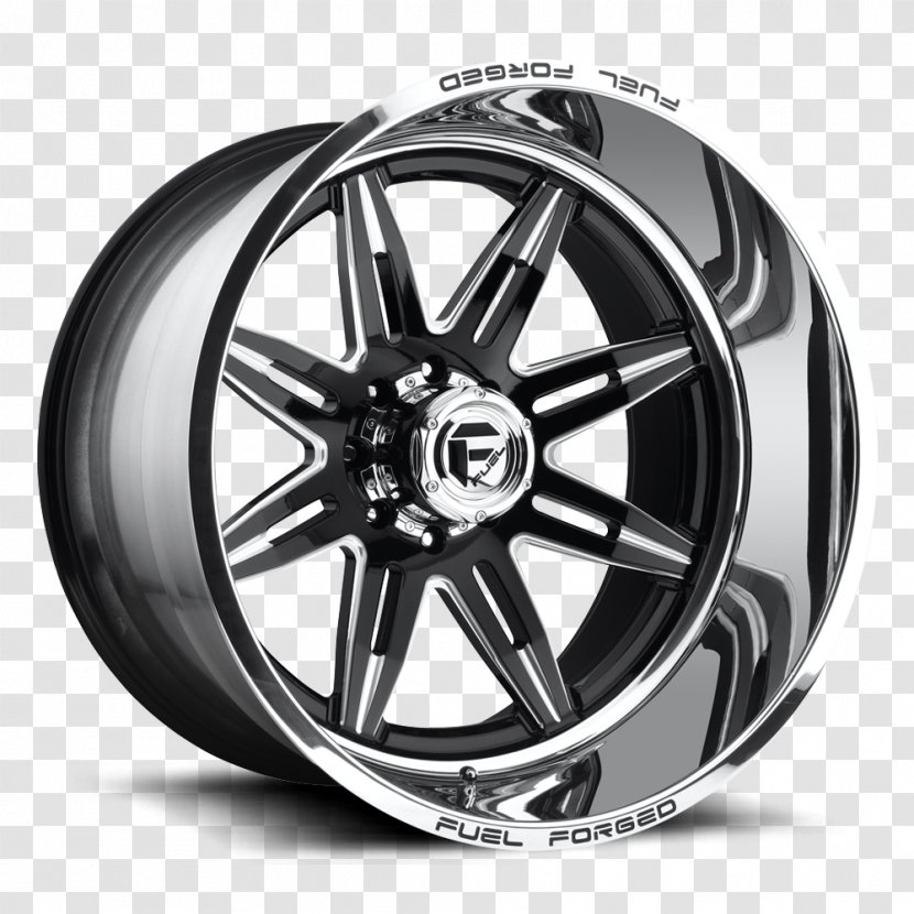 Car Forging Custom Wheel Alloy - Black And White - Fuel Transparent PNG