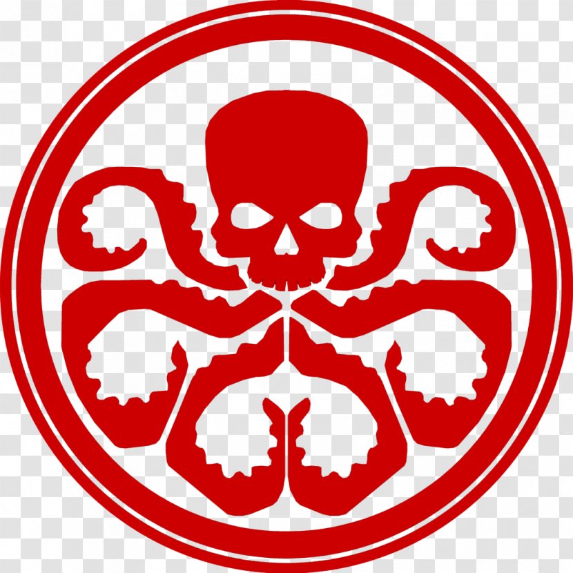Captain America Red Skull Hydra Logo S.H.I.E.L.D. - Shield Transparent PNG