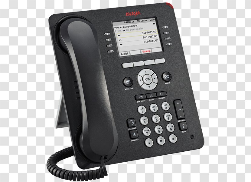 Avaya 9611G VoIP Phone Telephone IP 1140E - 9641g - Handset Transparent PNG