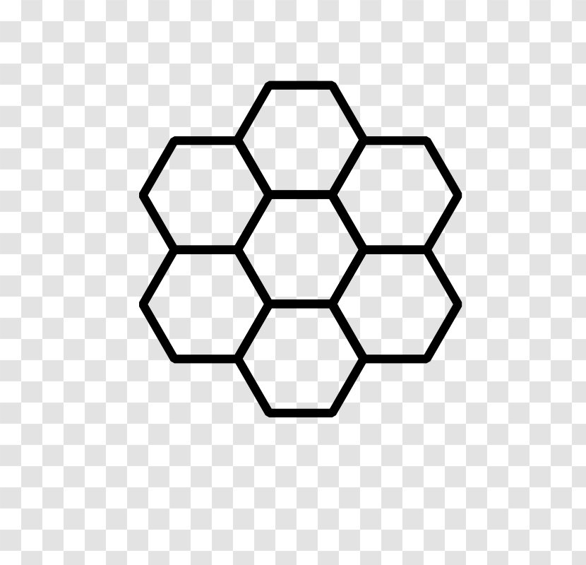 Western Honey Bee Honeycomb Beehive Clip Art - Area - Clipart Transparent PNG