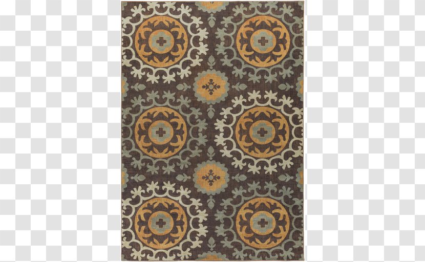 Carpet Soumak Symmetry Suzani Pattern - Color Transparent PNG