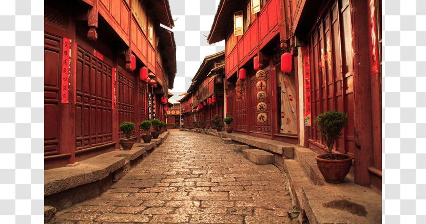Shanghai Mandarin Chinese Tourism Learning - Street - Ancient Town Transparent PNG