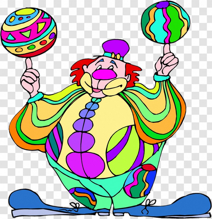 Clown Cartoon Juggling Animation Clip Art - Organism Transparent PNG
