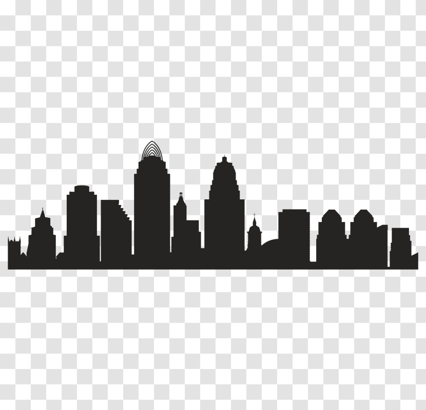 Cincinnati Skyline Silhouette Royalty-free Transparent PNG