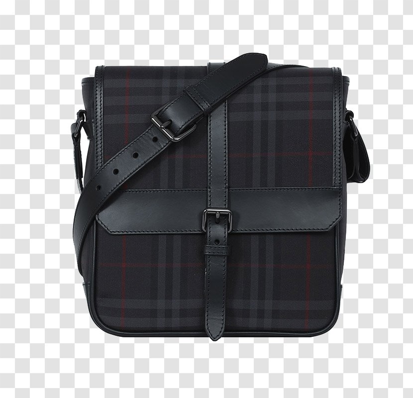 Messenger Bag Tartan Burberry Leather Transparent PNG