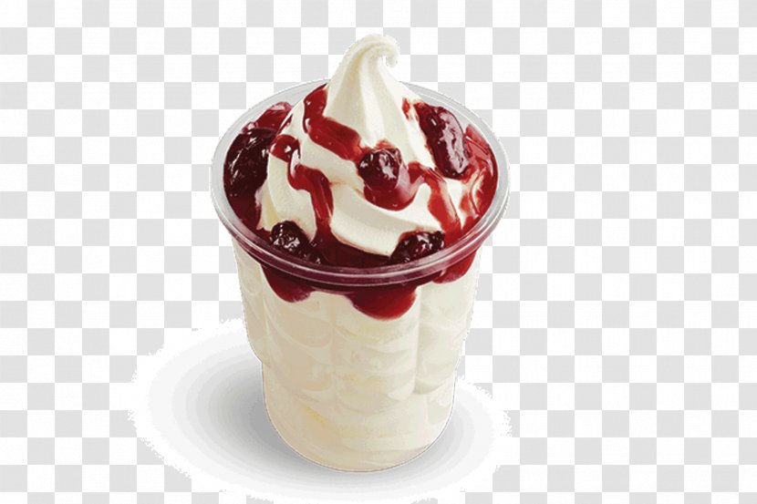 Sundae Hamburger Gelato Ice Cream Frozen Yogurt - Strawberry Transparent PNG