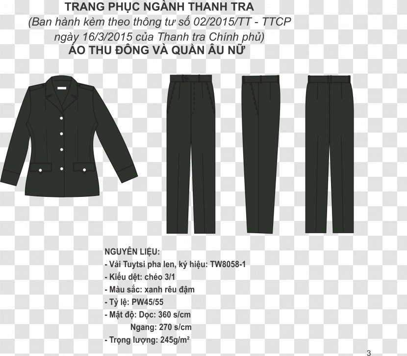 Sleeve Clothing Military Uniform Government Inspectorate - Formal Wear - Shirt Transparent PNG