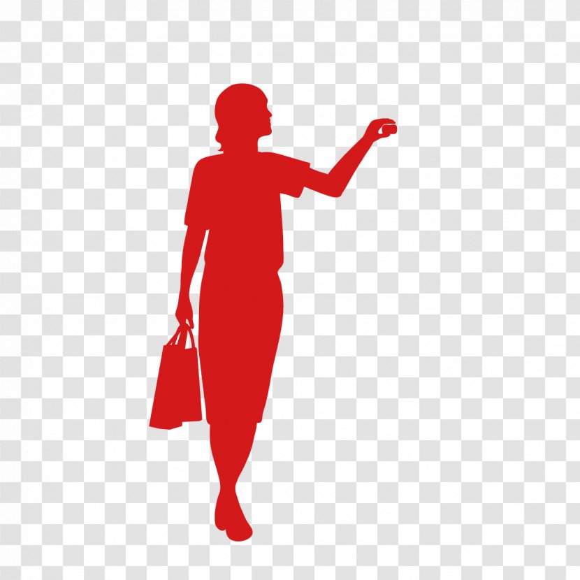 Silhouette Download - Woman - White-collar Cartoon Transparent PNG