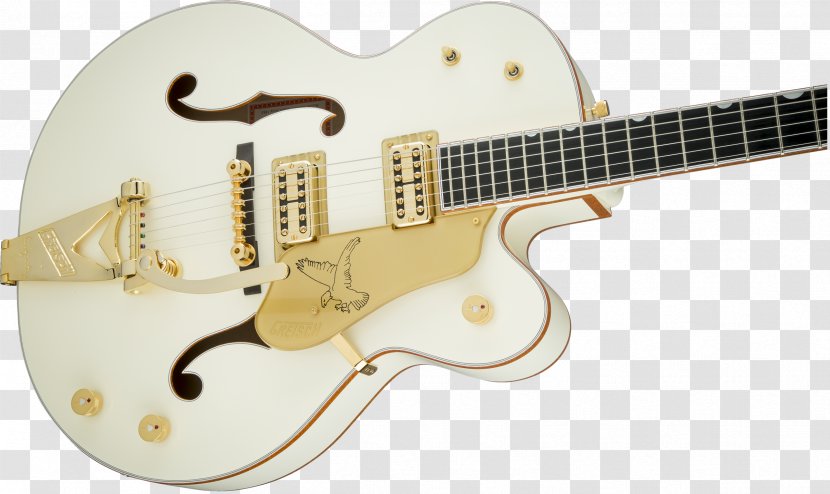 Gretsch White Falcon Archtop Guitar Semi-acoustic - Acoustic Electric Transparent PNG