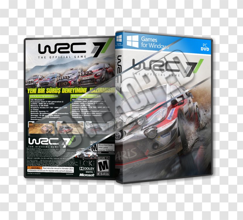 Xbox 360 WRC 7 Video Game PC Techland Transparent PNG