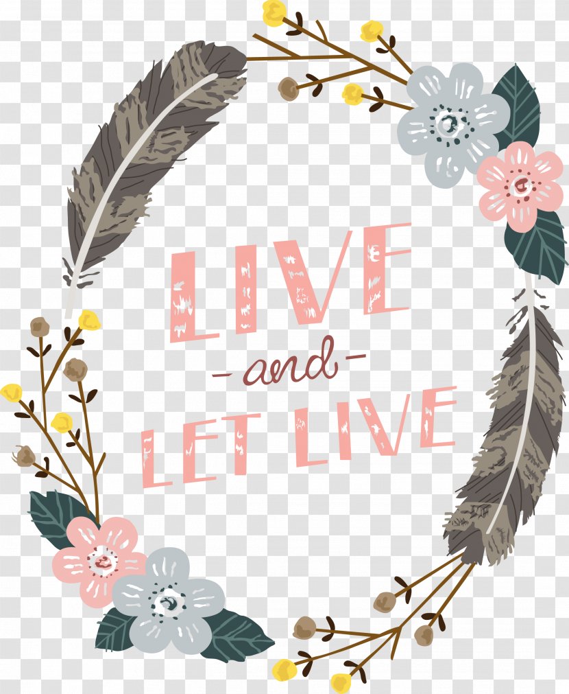 Quotation Love Tag Drawing Etsy - Truth - Cartoon Painted Feather Ring Frame Transparent PNG