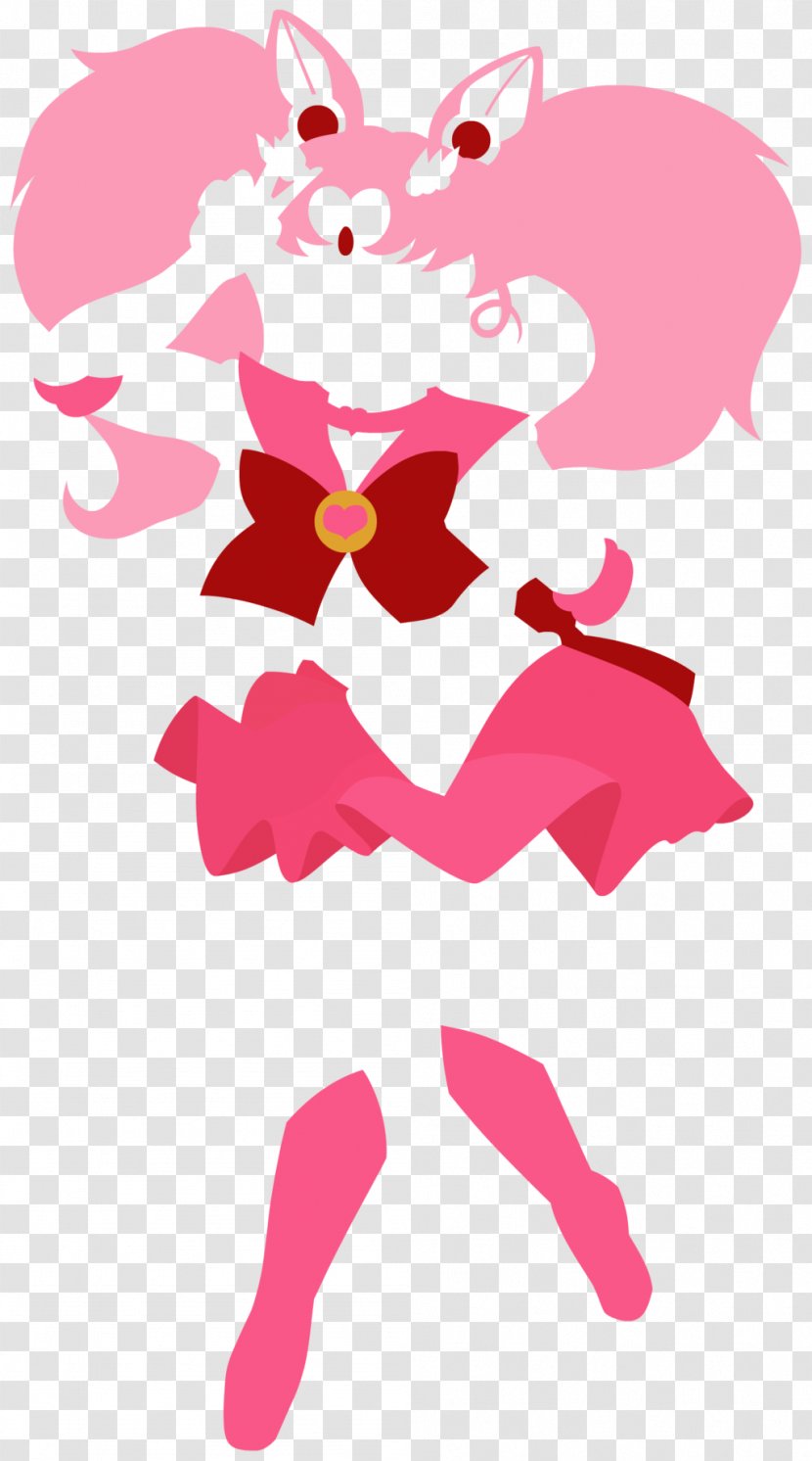 Chibiusa Sailor Moon Abstract Art Painting - Silhouette Transparent PNG