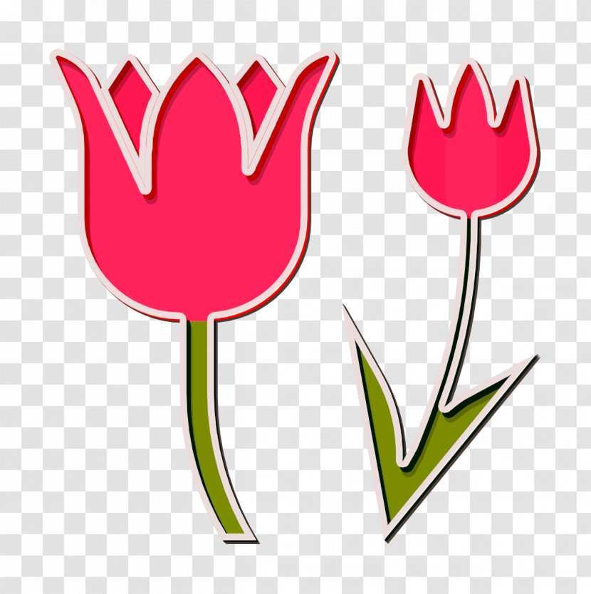 Flower Icon Tulip Icon Natural Scent Icon Transparent PNG