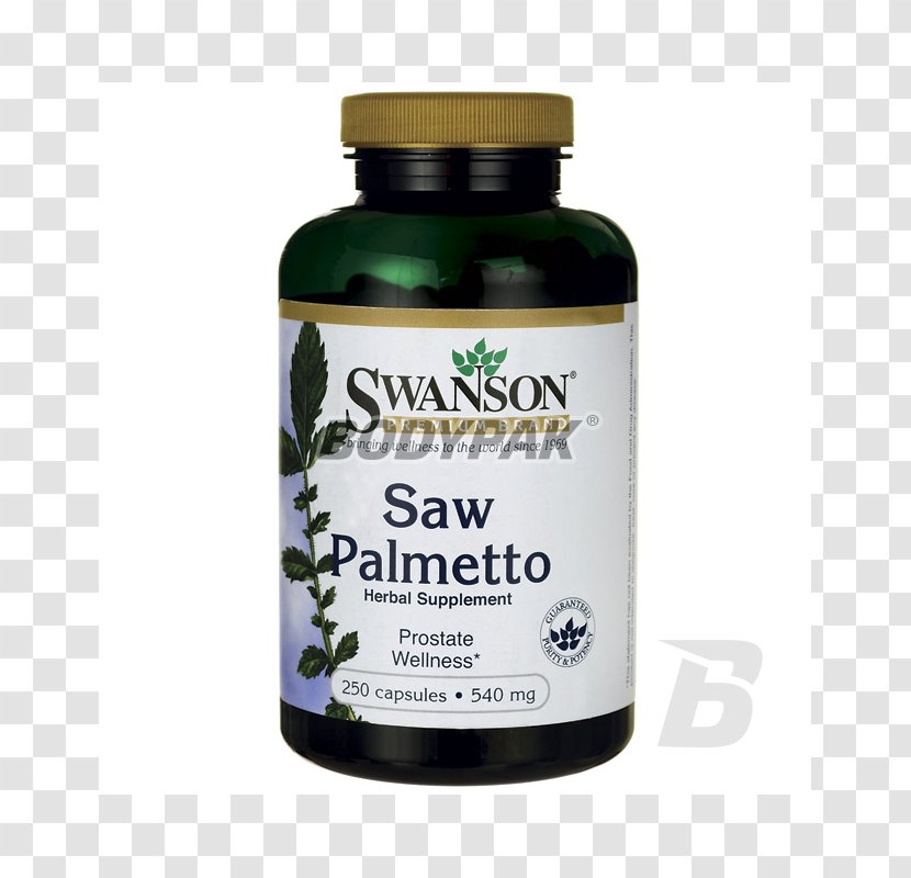 Dietary Supplement Saw Palmetto Extract Swanson Health Products Capsule - Pygeum Africanum Transparent PNG