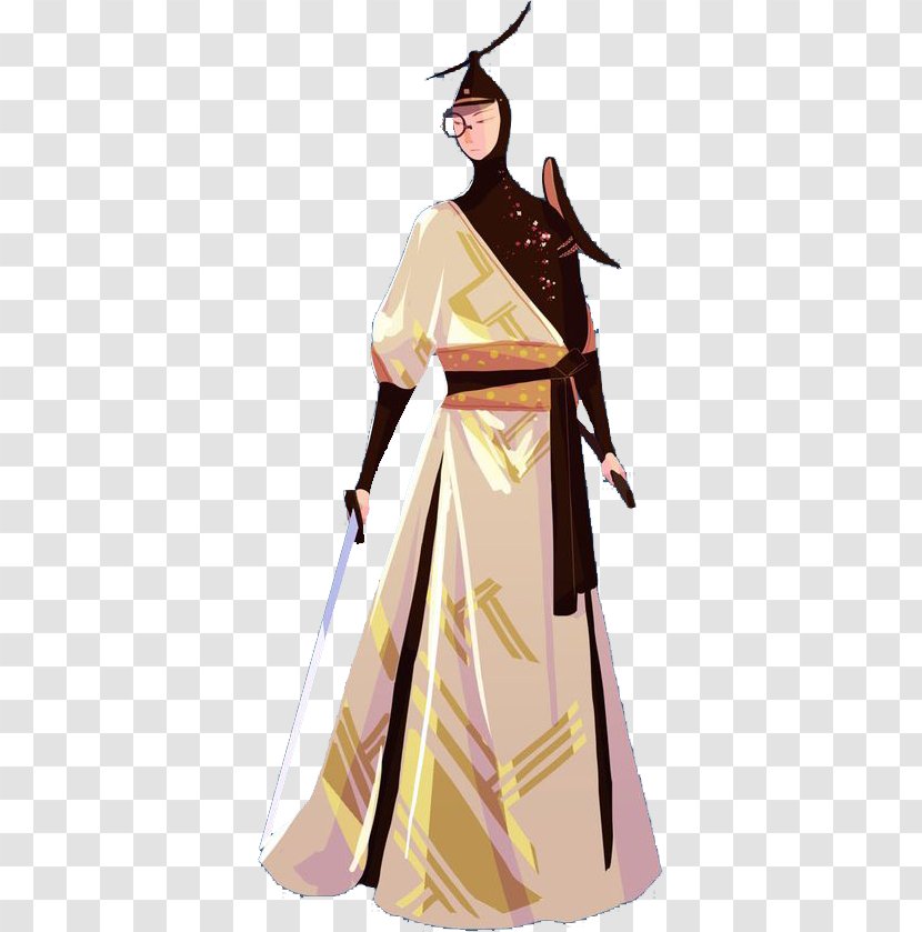 Game Download Homo Ludens - Robe - Who Set The Knife Samurai Wearing A Monocle Transparent PNG
