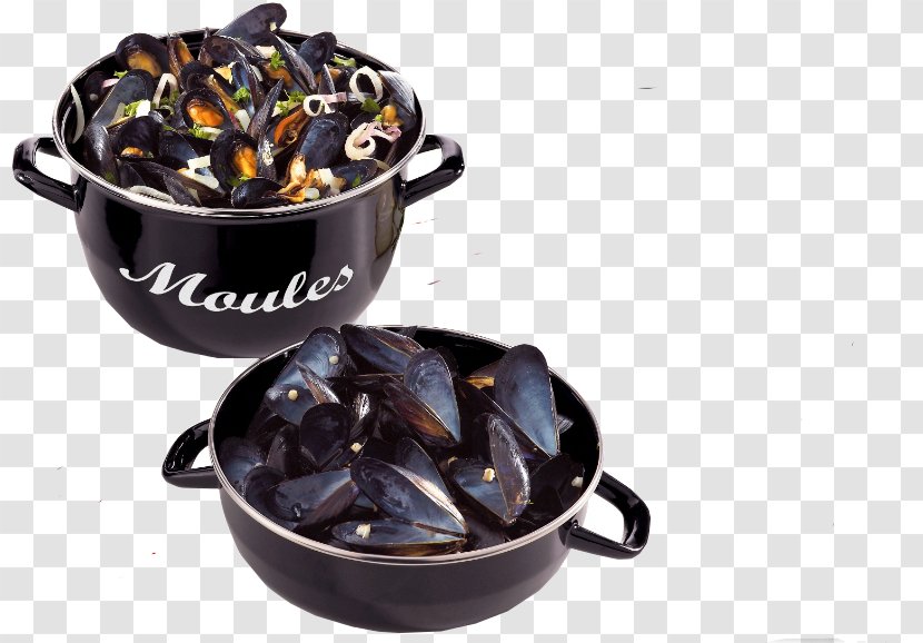 Mussel Marmite Dutch Ovens Mold Vitreous Enamel - Lid - Moules Transparent PNG