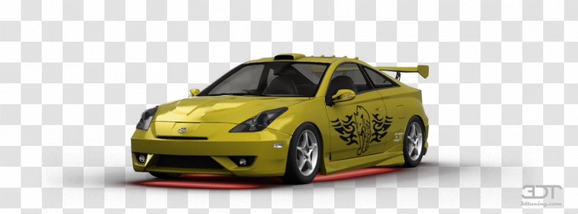 Bumper Compact Car City Door - Yellow - Toyota Celica Transparent PNG