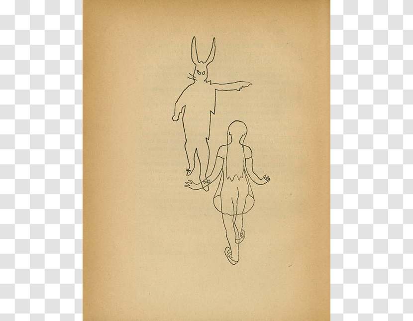 Hare Paper Drawing Sketch - Tree - White Rabbit Alice Transparent PNG