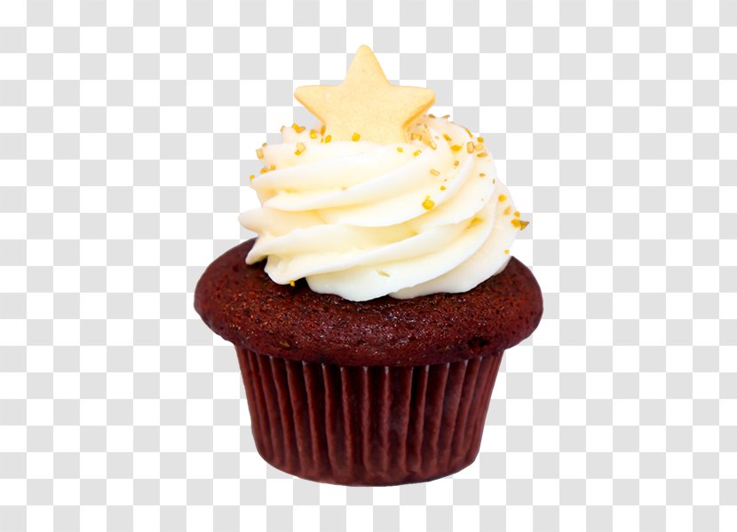 Cupcake Confections Of A Rock$tar Bakery Frosting & Icing Muffin Macaroon - Whipped Cream - Red Carpet Transparent PNG